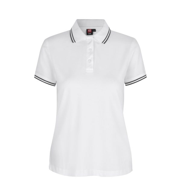Kontrast Poloshirt | Stretch | Dame