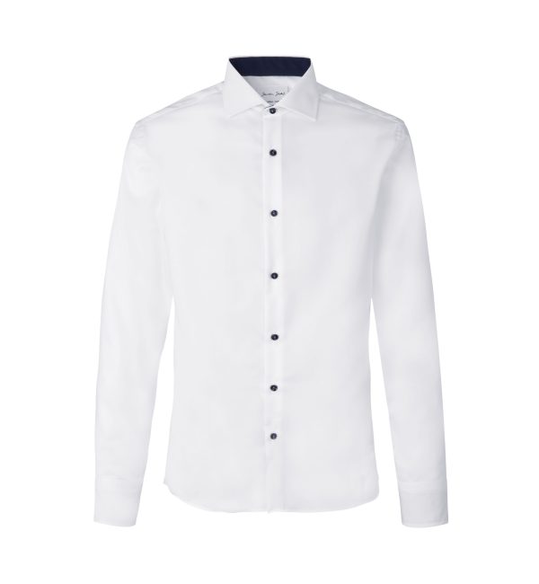 Seven Seas Fine Twill Contrast | Slim