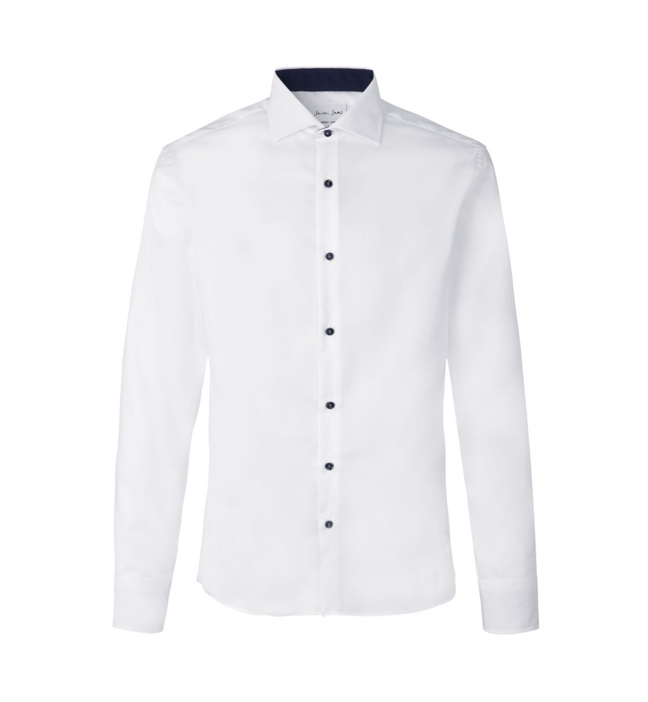 Seven Seas Fine Twill Contrast | Slim