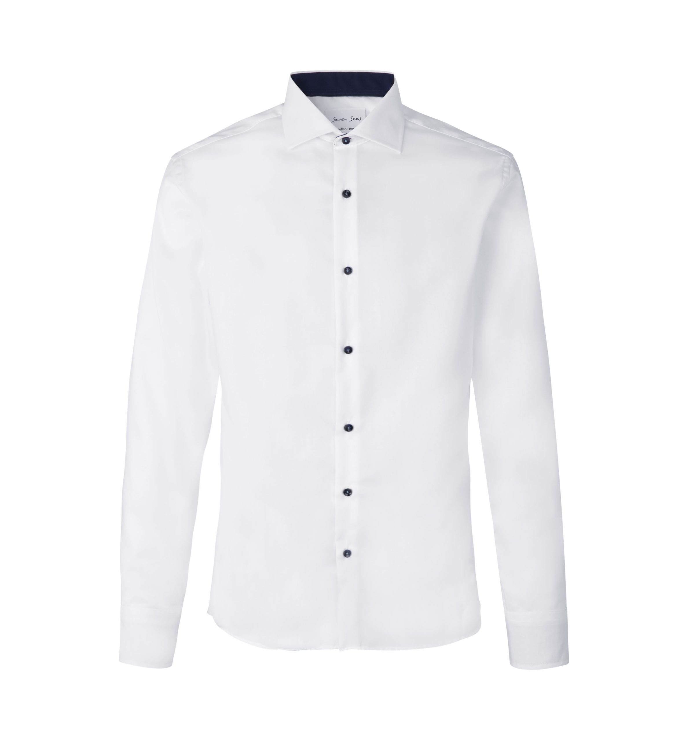 Seven Seas Fine Twill Contrast | Slim