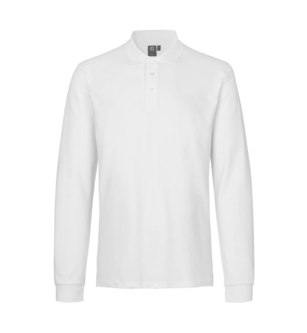 Langærmet Poloshirt | Stretch
