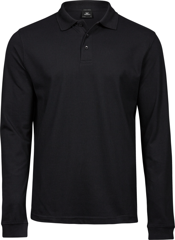 Luxury Stretch Long Sleeve Polo