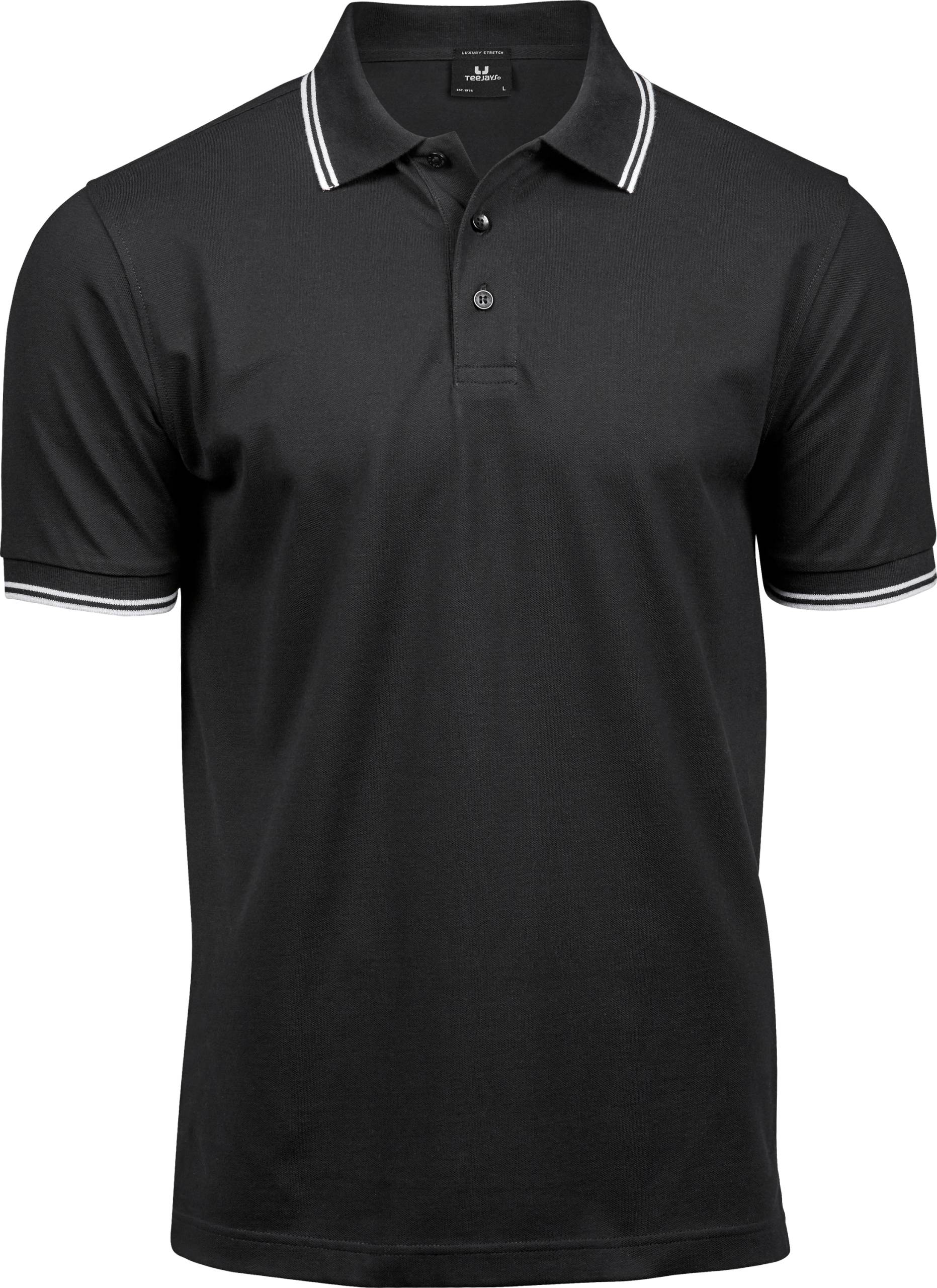 Luxury Stripe Stretch Polo