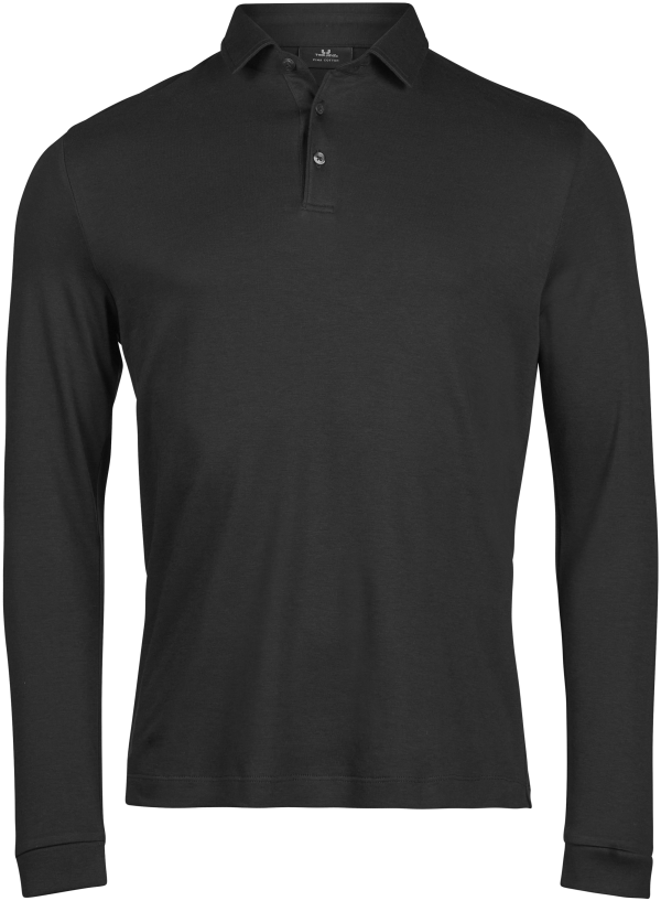 Pima Cotton Long Sleeve Polo