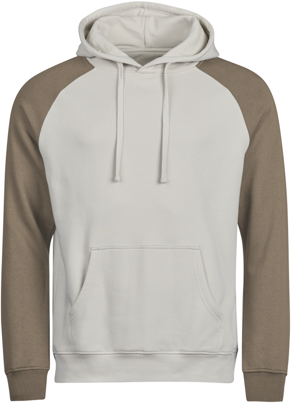 Unlabeled Two-Tone Hooded Sweatshirt