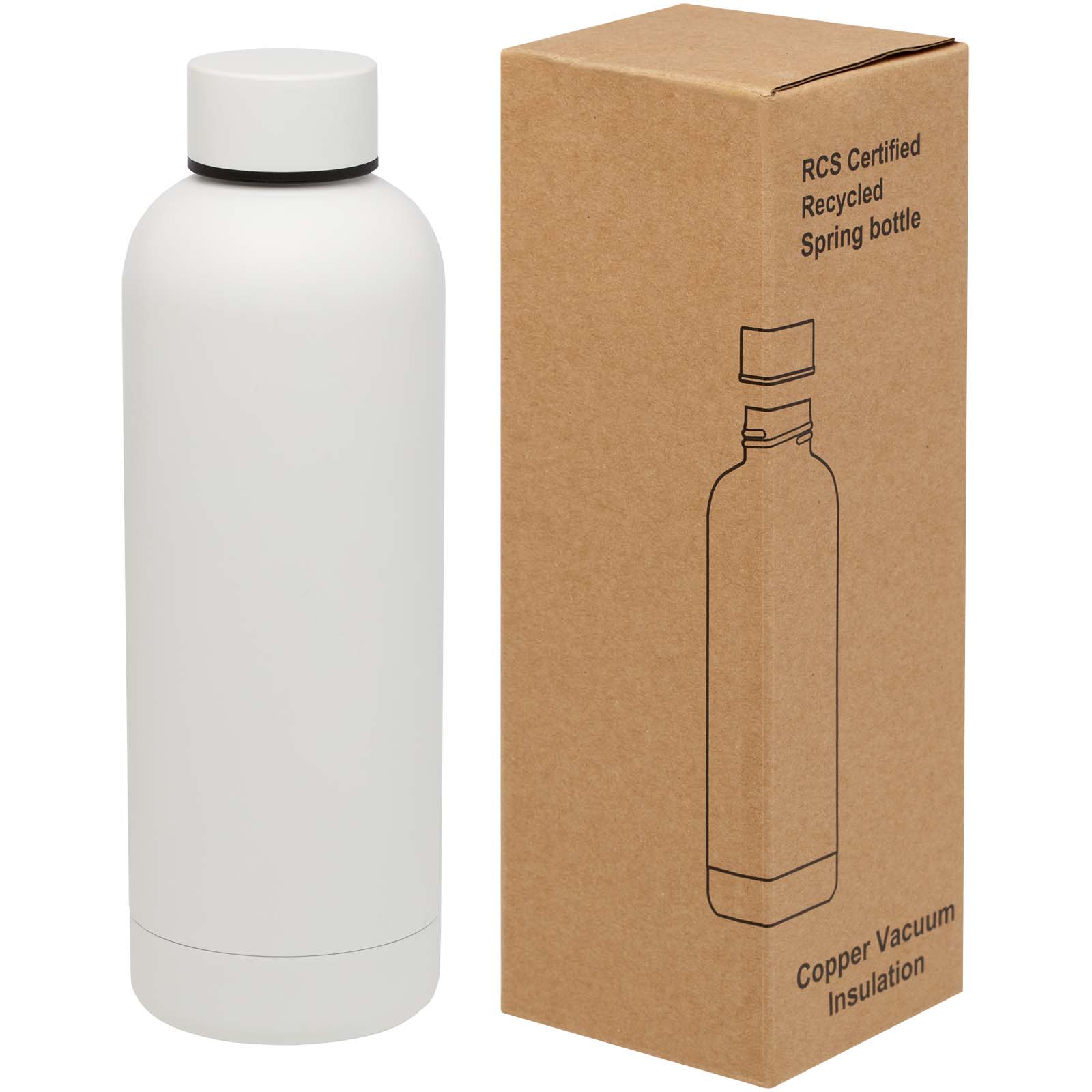 Spring 500 Ml Rcs Certificeret Recycled Rustfrit Stål Kobbervakuumisoleret Flaske