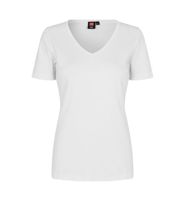 Interlock T-Shirt | V-Hals | Dame