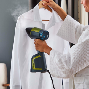 Aerosteam Garment Steamer Optiflow Black Eller Light Blue
