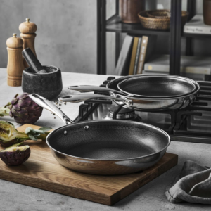 Pillivuyt Gourmet Paillon Recycled Stegepande 20 + 24 + 28 Cm