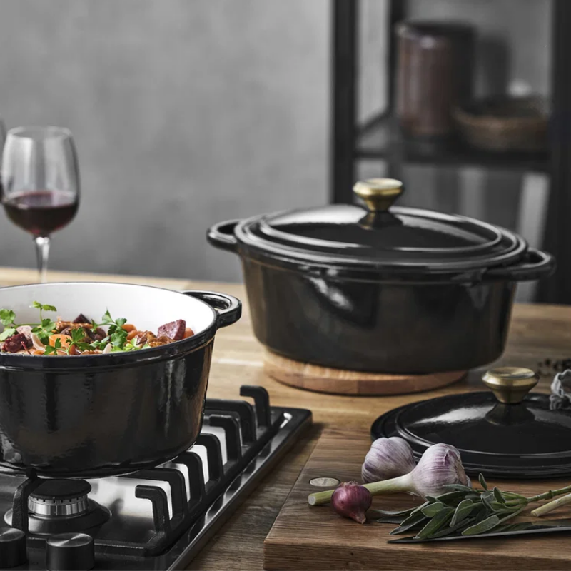2 Stk. Pillivuyt Gourmet Garonne Støbejernsgryder