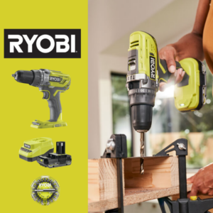 Ryobi Slagboremaskinesæt – 25 Dele