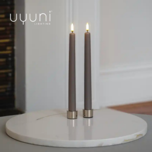 2 Stk. Uyuni Lysestage Chrome Elegance