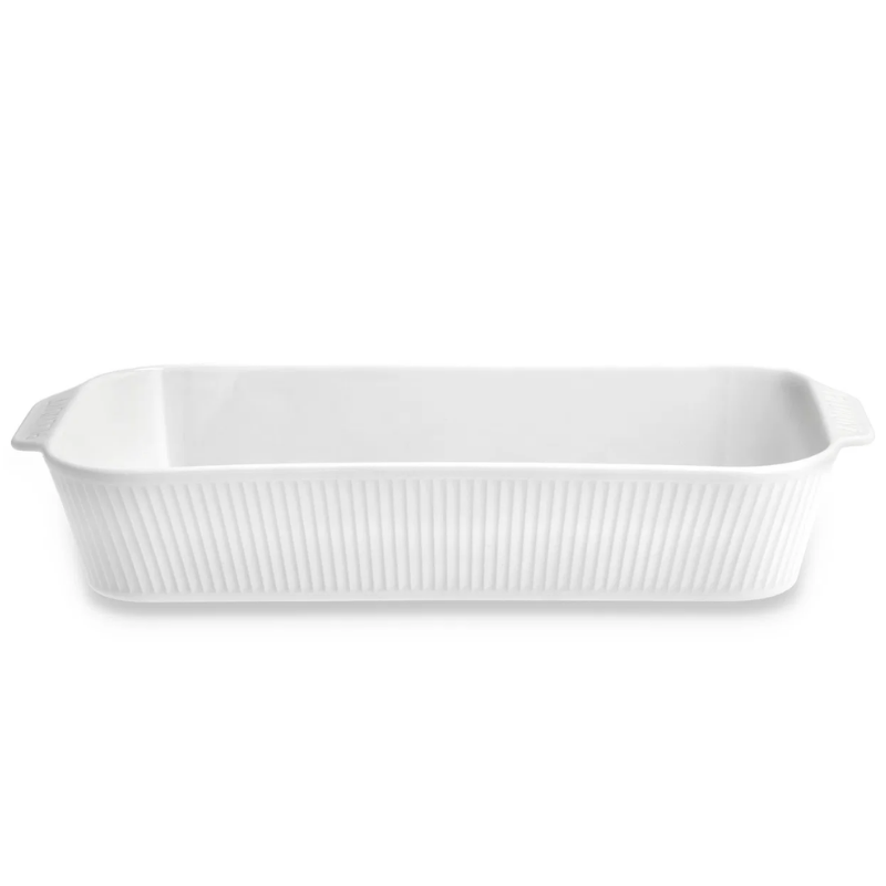 Pillivuyt Ovnfad 35 X 19 X 6 Cm I Hvid Porcelæn, Plissé - Billede 2