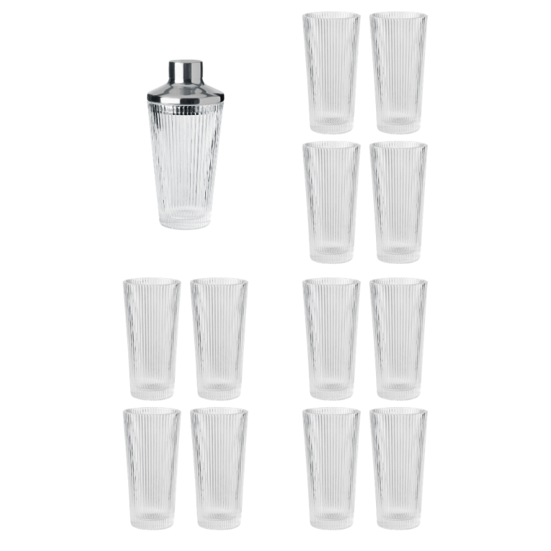 Pilastro Cocktail Shaker & 12 Stk. Longglas - Billede 2