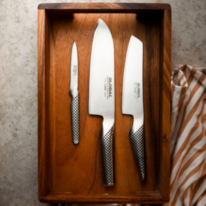 Global Santoku-, Grøntsags- Og Skrællekniv