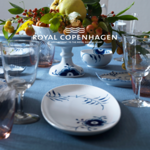 Blå Mega Riflet Ovalt Fad – 37 Cm