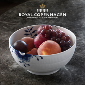 Blå Mega Riflet Skål – 24 Cm