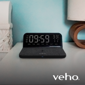 Digital Alarmklokke & Trådløs Lader