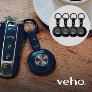 Veho G-Tag "Find My" Sporingsbrik – 4-Pak