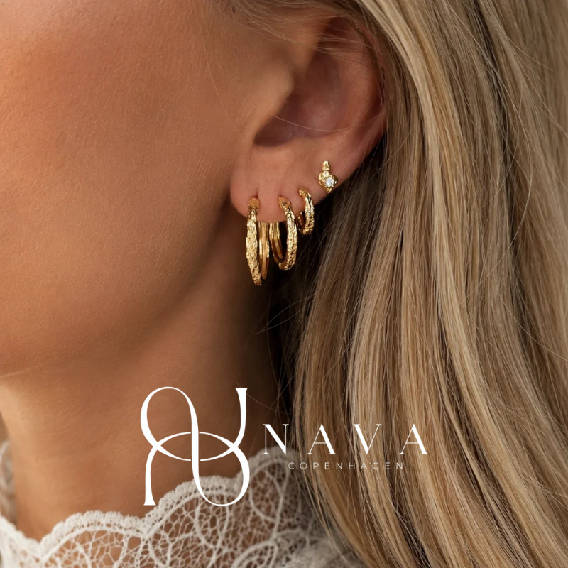 Elio Earrings Creol-Sæt M/ 3 Par