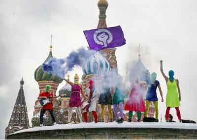 From the action 'Putin Peed His Pants', Red Square, Moscow, 2012 Foto: Denis Bochkarev