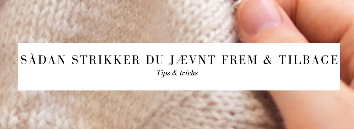 strik frem og tilbage på rundpind