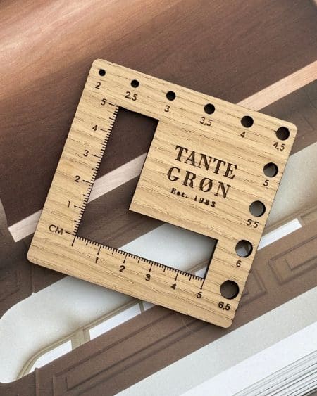 Strikkefasthedsmåler - 5 x 5 - Tante Grøn