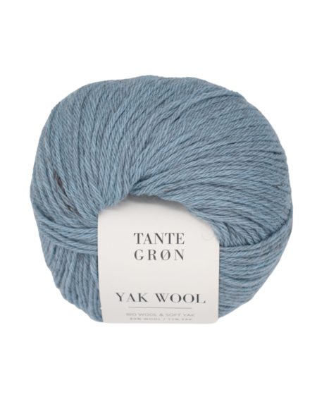 Yak uld i farven blå