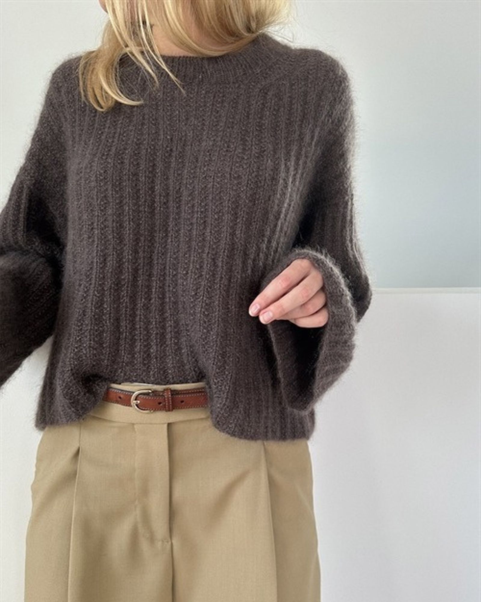 Charlie Blouse fra Lene Holme Samsøe i chokoladebrun