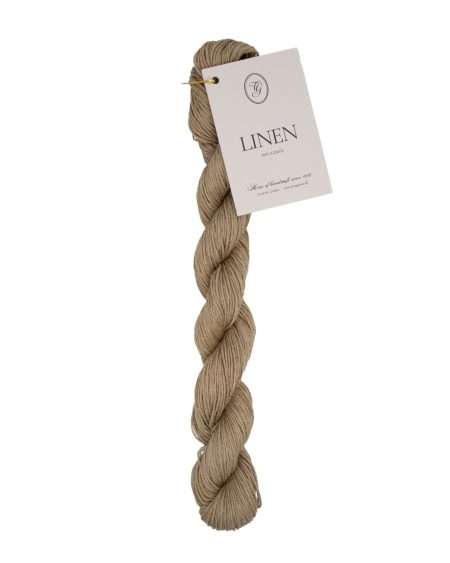 Linen hørgarn i farve 03 Sage fra Tante Grøn. Sommergarn i 100% hør.