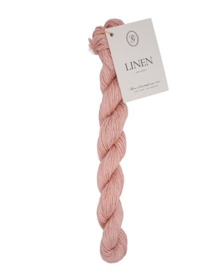 Linen hørgarn i farve 21 Rose Bath fra Tante Grøn. Sommergarn i 100% hør.