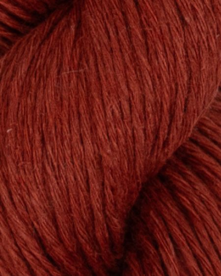 Linen hørgarn i farve 47 Brick fra Tante Grøn. Sommergarn i 100% hør.